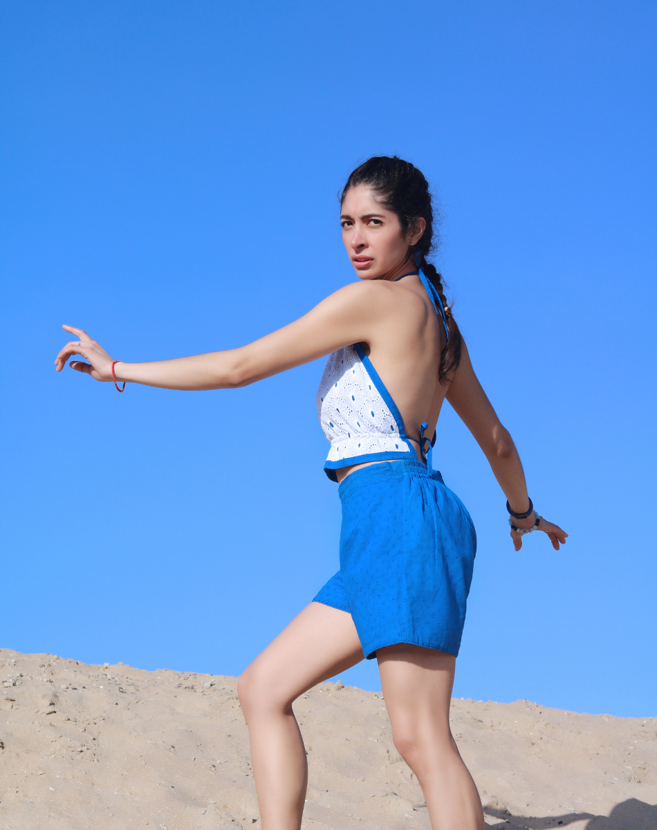 Printed Backless top