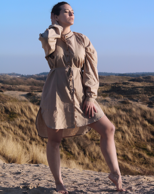 Kesula Kashish Shirt Dress (100% Natural Colors)