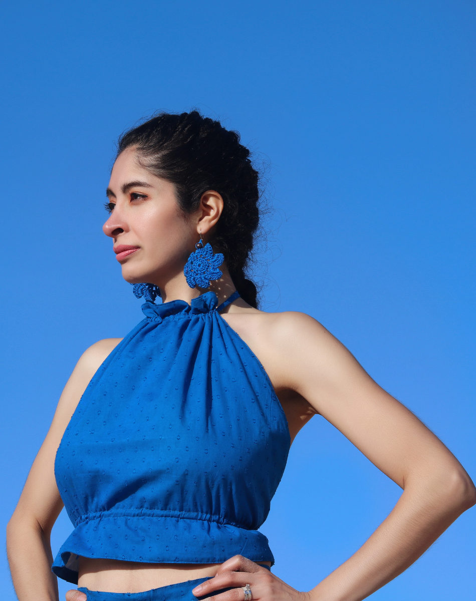 Printed Backless top