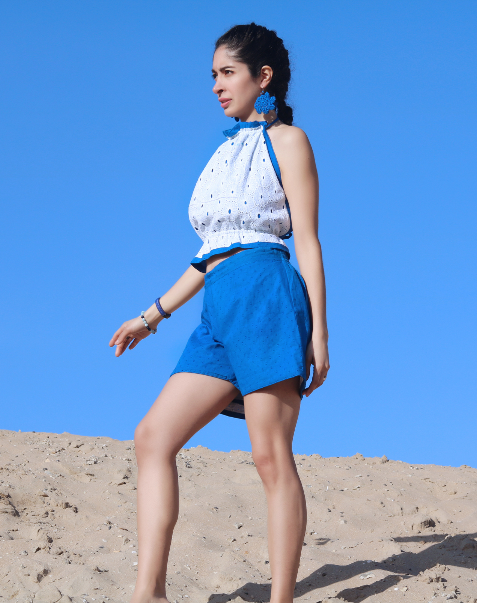 Printed Backless top