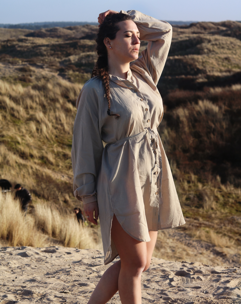 Kesula Kashish Shirt Dress  (100% Natural Colors)